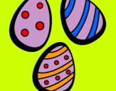 Dibujo Huevos de pascua IV pintado por katilungui