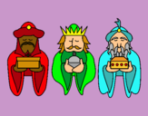 Dibujo Los Reyes Magos 4 pintado por merypury