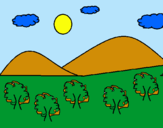 Dibujo Montañas 4 pintado por EDUALO
