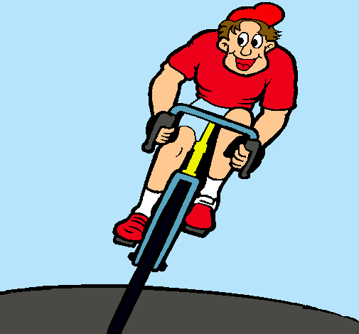Dibujo Ciclista con gorra pintado por carmenms12