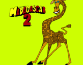Dibujo Madagascar 2 Melman pintado por eipril