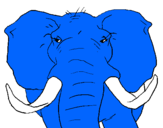 Dibujo Elefante africano pintado por mia768