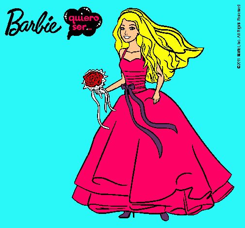 Barbie vestida de novia