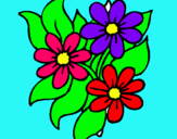 Dibujo Florecitas pintado por flores976