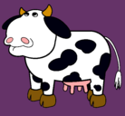 Dibujo Vaca pensativa pintado por 82830
