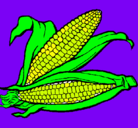 Dibujo Mazorca de maíz pintado por belenoemi