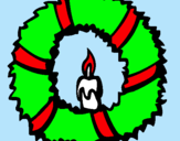 Dibujo Corona de navidad II pintado por tkm-c-a-g