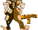Dibujo Madagascar 2 Manson y Phil 2 pintado por wwwwwwwwwwww