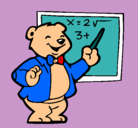 Dibujo Profesor oso pintado por santiiago