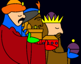 Dibujo Los Reyes Magos 3 pintado por jjjj