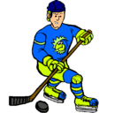 Dibujo Jugador de hockey sobre hielo pintado por bencema 