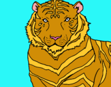 Dibujo Tigre pintado por valenrome
