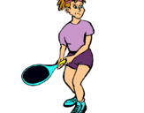 Dibujo Chica tenista pintado por carlivchia