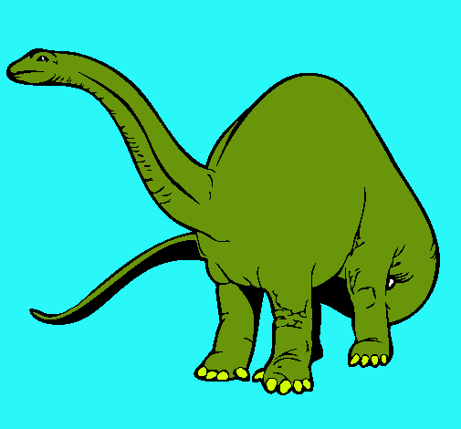 Dibujo Braquiosaurio II pintado por Derek
