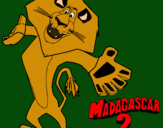 Dibujo Madagascar 2 Alex 2 pintado por tratan