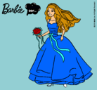 Dibujo Barbie vestida de novia pintado por JLKCVB