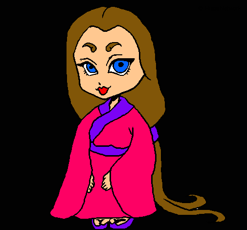 Princesa con kimono