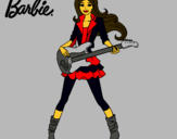 Dibujo Barbie guitarrista pintado por Angyyy