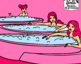 Dibujo Barbie y sus amigas en el jacuzzi pintado por lachiky_22