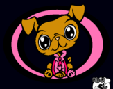 Dibujo Perrito Littlest Pet Shop pintado por anto2408