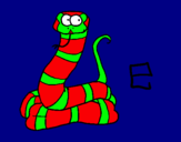 Dibujo Serpiente pintado por miguelu372e7