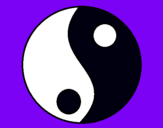 Dibujo Yin y yang pintado por chiclebomb