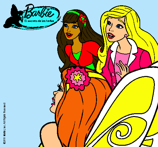 Barbie y sus amigas sorprendidas