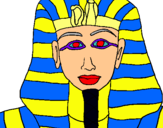Dibujo Tutankamon pintado por OBSCURIO