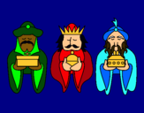 Dibujo Los Reyes Magos 4 pintado por Jimena21