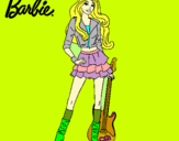 Dibujo Barbie rockera pintado por SARAGONZASA2