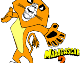 Dibujo Madagascar 2 Alex 2 pintado por panza