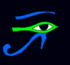 Dibujo Ojo Horus pintado por belen_belu