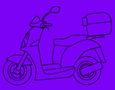 Dibujo Ciclomotor pintado por motos