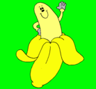 Dibujo Banana pintado por banana