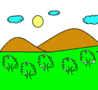 Dibujo Montañas 4 pintado por saraba