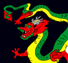 Dibujo Dragón chino pintado por Tysgst