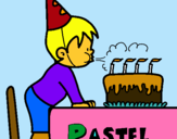 Dibujo Pastel de cumpleaños III pintado por claudimaymo