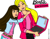 Dibujo El nuevo portátil de Barbie pintado por dianiser1