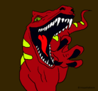 Dibujo Velociraptor II pintado por iguana10