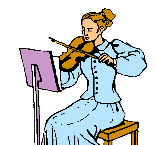 Dibujo Dama violinista pintado por ireneecool