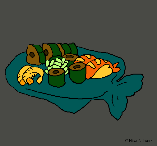 Dibujo Sushi pintado por WoldenHz