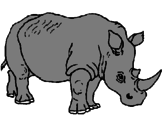 Dibujo Rinoceronte pintado por rino