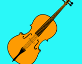 Dibujo Violín pintado por JWHP