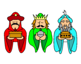 Dibujo Los Reyes Magos 4 pintado por gerwin