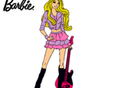 Dibujo Barbie rockera pintado por rosedimar