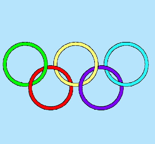 Dibujo Anillas de los juegos olimpícos pintado por Bia2000