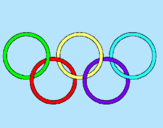 Dibujo Anillas de los juegos olimpícos pintado por Bia2000
