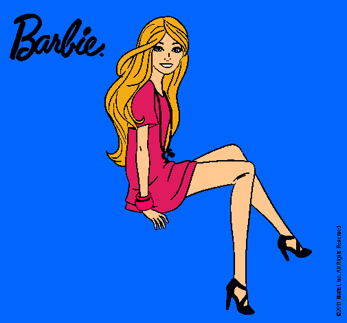 Barbie sentada