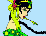 Dibujo Princesa china pintado por polujkch