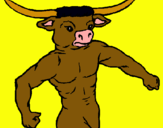 Dibujo Cabeza de búfalo pintado por CHUMANEL
